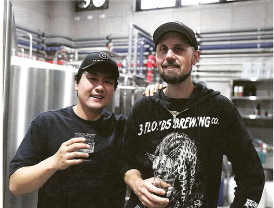 Korean beer article featuring Jason Matthew Kusowski and Andrew Jin-ho Hwang at Artmonster Brewery